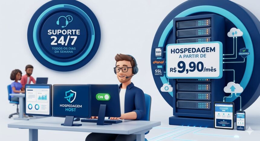 Hospedagem de Sites a partir de R$ 9,90 com Suporte 24/7