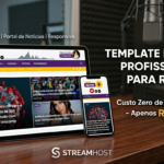 Template Blogger para rádio Profissional da StreamHost / Acidez Mental